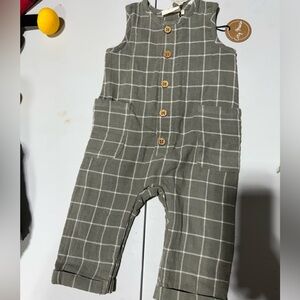 Kids Checkered Overalls